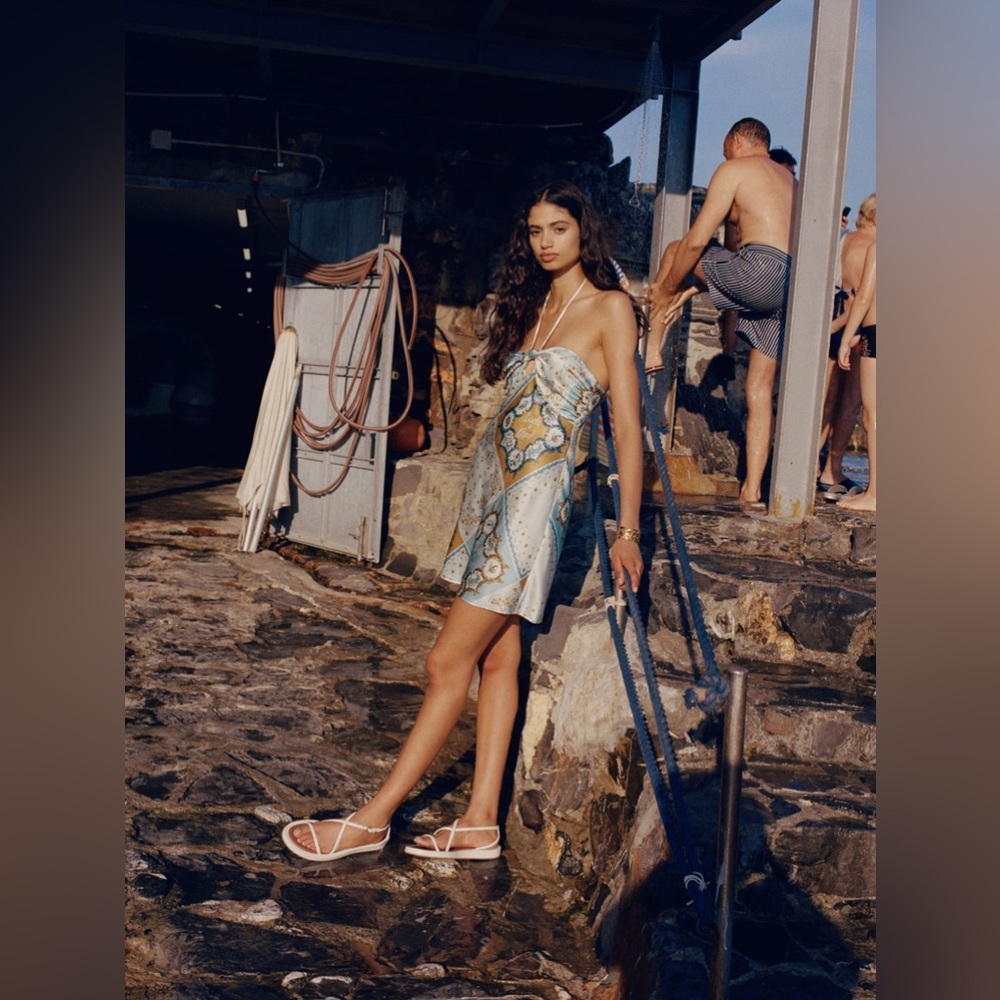 Reformation Sorrentine Silk Dress